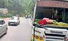 ಮುಂಡಾಜೆ: ಬಸ್- ಕಂಟೈನರ್ ಲಾರಿ ಢಿಕ್ಕಿ