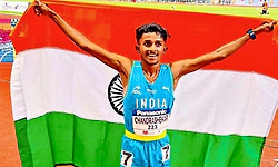 ಏಷ್ಯನ್‌ ಅ 20 ಅಥ್ಲೆಟಿಕ್ಸ್‌: ರಾಜ್ಯದ ಸ್ಟೀಪಲ್‌ ಚೇಸರ್‌ ನಿಖಿಲ್‌ಗೆ ಚಿನ್ನ   
