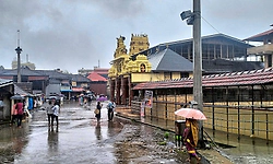 ಮಣಿಪಾಲದ ಕೆಲವೆಡೆ ಸಾಧಾರಣ ಮಳೆ
