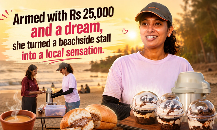 Armed with Rs 25,000 and a dream, she turned a beachside stall into a local sensation