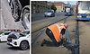 Viral videos show roads and tram tracks melting as Europe battles historic heatwave