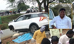 ನಿಯಂತ್ರಣ ತಪ್ಪಿ ಹಾರಿದ ಕಾರು:ರಾಯಚೂರಿನ ಕಾಂಗ್ರೆಸ್ ಯುವ ಮುಖಂಡನಿಗೆ ಗಂಭೀರ ಗಾಯ