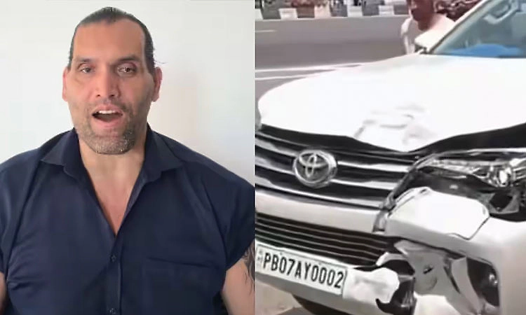 WWE star The Great Khali involved in car accident: Video of incident goes viral