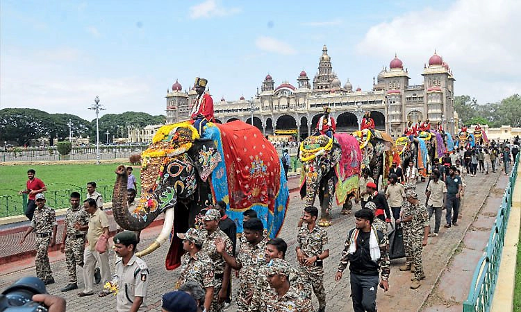 ಮೈಸೂರು ಅರಮನೆಯಲ್ಲಿ ದಸರಾ ಆನೆ ವೀಕ್ಷಣೆಗೆ ಟಿಕೆಟ್ ವ್ಯವಸ್ಥೆ ರದ್ದು