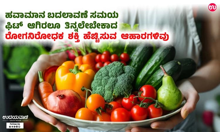 ಹವಾಮಾನ ಬದಲಾವಣೆ ಸಮಯ ಫಿಟ್ ಆಗಿರಲೂ ತಿನ್ನಲೇಬೇಕಾದ ರೋಗನಿರೋಧಕ ಶಕ್ತಿ ಹೆಚ್ಚಿಸುವ ಆಹಾರಗಳಿವು