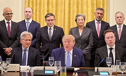 Trump, tech leaders sign voluntary AI safeguards accord, critics flag non-binding nature