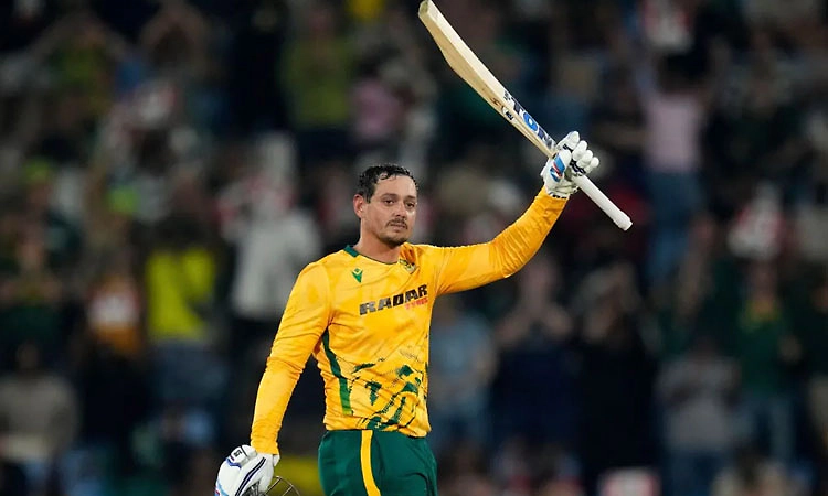 100ನೇ ಟಿ20ಯಲ್ಲಿ ಕ್ವಿಂಟನ್ ಡಿ ಕಾಕ್ ಶತಕ: ದಕ್ಷಿಣ ಆಫ್ರಿಕಾಕ್ಕೆ ಸರಣಿ