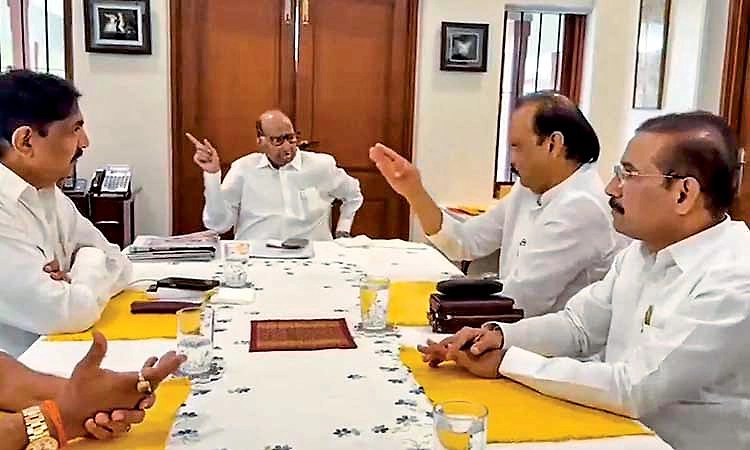 ಶರದ್‌-ಅಜಿತ್‌ ನಡುವೆ ಮಾತುಕತೆ ನಡೆದಿರುವ ವಿಡಿಯೋ ಬಹಿರಂಗ