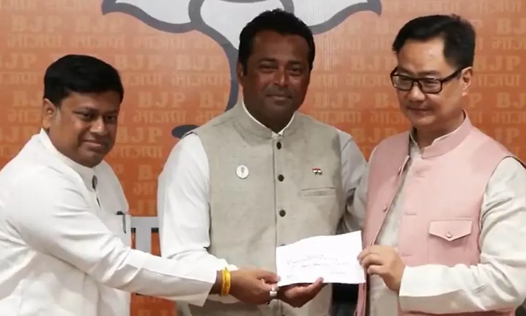Indian tennis legend Leander Paes joins BJP
