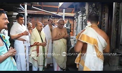Dharmasthala: Vice President P. Radhakrishnan visits Lord Manjunatha Temple