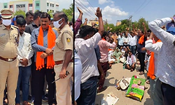 ಬಳ್ಳಾರಿಯಲ್ಲಿ ರಸ್ತೆ ಬದಿಯೇ ಗೋವಿನ ರುಂಡಗಳು ಪತ್ತೆ
