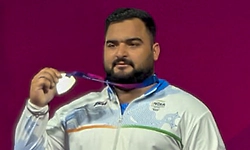 Lovepreet's record silver headlines day; Seema wins discus bronze