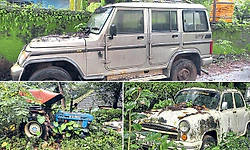 ಹಳೆಯ ಸರಕಾರಿ ವಾಹನಗಳಿಗೆ ತುಕ್ಕಿನ ಶಿಕ್ಷೆ!