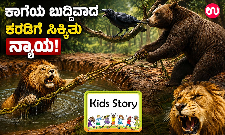 Kids Story: ಕರಡಿ, ಸಿಂಹ ಮತ್ತು ಕಾಗೆ