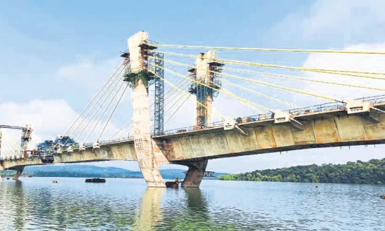 Kollur: ಮುಕ್ತಾಯ ಹಂತಕ್ಕೆ ಸಿಗಂದೂರು ಸೇತುವೆ