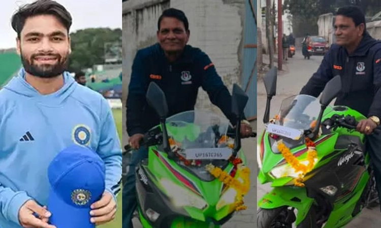 Rinku Singh: ತಂದೆಗೆ ಸೂಪರ್ ಬೈಕ್ ಗಿಫ್ಟ್ ನೀಡಿದ ರಿಂಕು ಸಿಂಗ್… ಬೆಲೆ ಎಷ್ಟು ಗೊತ್ತಾ?