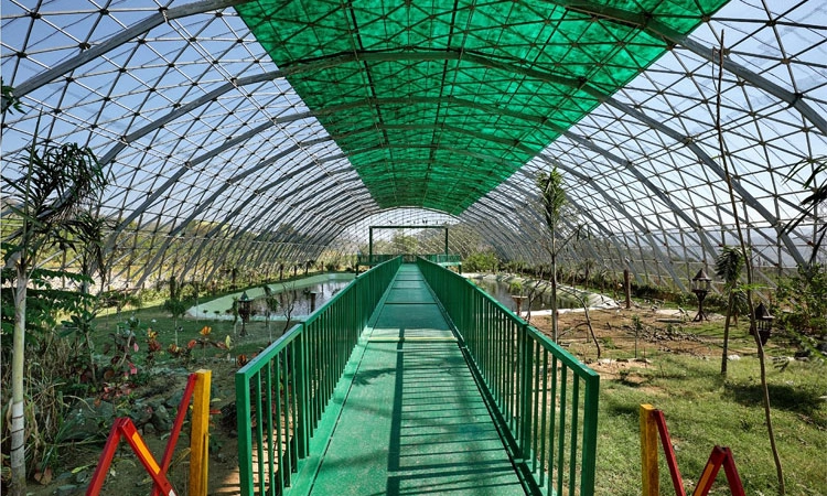 ಹಿಡಕಲ್‌ನಲ್ಲಿ ರಾಜ್ಯದ ಮೊದಲ ಡೋಮ್‌ ಮಾದರಿ ಪಕ್ಷಿಧಾಮ