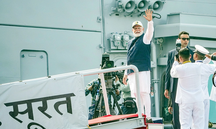 Indian Navy: ಭಾರತೀಯ ನೌಕಾಪಡೆಗೆ ದೇಶಿ ನಿರ್ಮಿತ ತ್ರಿವಳಿ ಬಲ