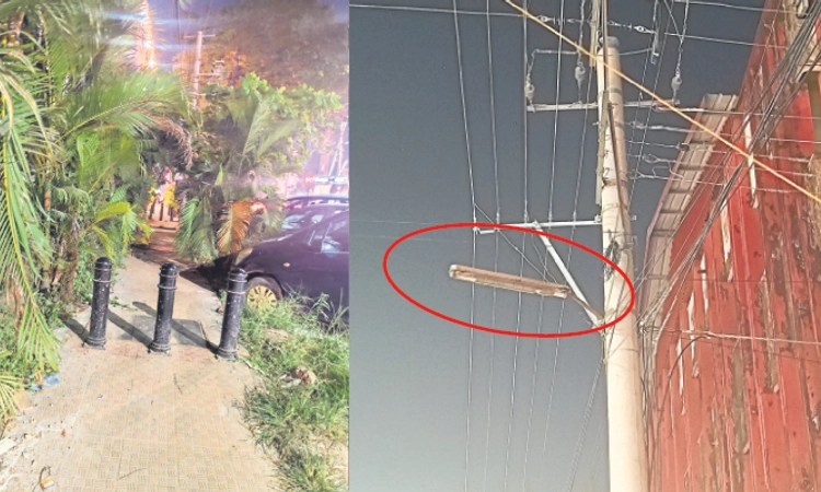 Mangaluru: ಪಾಲಿಕೆ ಕಚೇರಿ ಪಕ್ಕದಲ್ಲೇ ಫುಟ್‌ಪಾತ್‌ ಅವ್ಯವಸ್ಥೆ