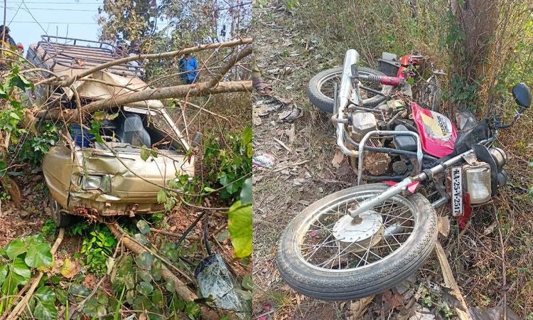 Alnavar: ಬೈಕ್- ಓಮಿನಿ ಅಪಘಾತ; ಬೈಕ್ ಸವಾರ ಸಾವು