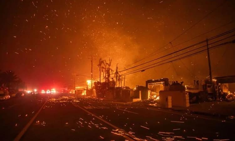 American wildfires:1 ಲಕ್ಷ ಮಂದಿಯ ಸ್ಥಳಾಂತರ! ; ಹಾಲಿವುಡ್‌ನ‌ ಹಲವು ಕಾರ್ಯಕ್ರಮ ರದ್ದು