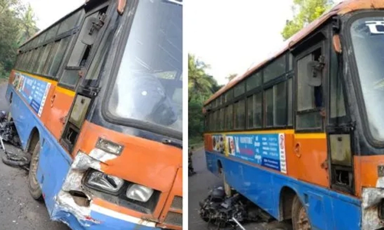 Puttur: ಬೈಕ್‌-ಬಸ್‌ ಢಿಕ್ಕಿ:ವಿದ್ಯಾರ್ಥಿಗಳಿಗೆ ಗಾಯ