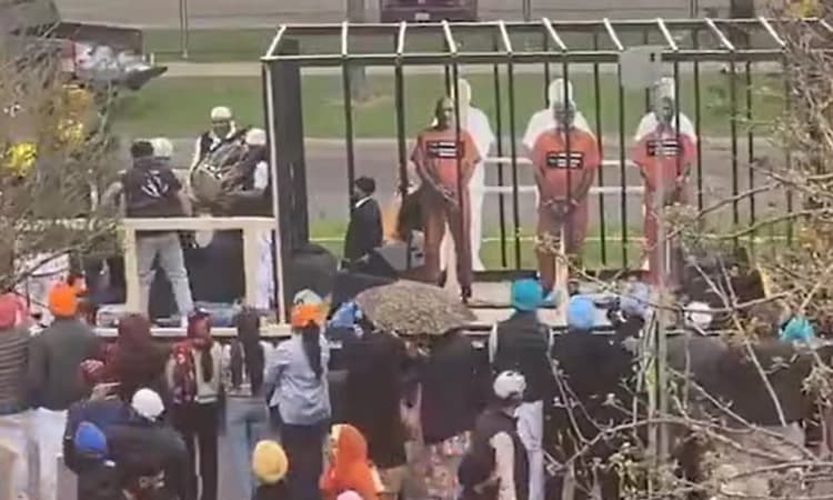 Canada: ಮೋದಿ, ಶಾ, ಜೈಶಂಕರ್ ಪ್ರತಿಕೃತಿಗಳನ್ನು ಜೈಲಿನಲ್ಲಿರಿಸಿ ಖಲಿಸ್ತಾನ್‌ ಪ್ರತಿಭಟನೆ