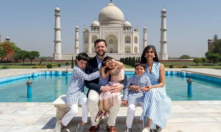 Taj Mahal: ತಾಜ್‌ಮಹಲ್‌ಗೆ ಅಮೆರಿಕ ಉಪಾಧ್ಯಕ್ಷರ ಕುಟುಂಬ ಭೇಟಿ
