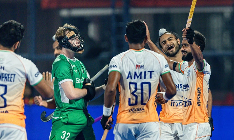 Hockey; ಐರ್ಲೆಂಡ್‌ ವಿರುದ್ಧ ಪುರುಷರಿಗೆ 3-1 ಗೆಲುವು