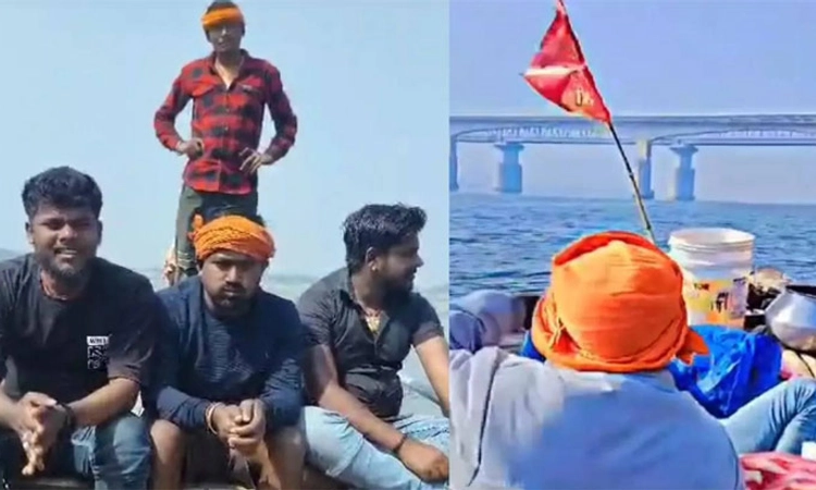 Mahakumbh Mela-No Traffic jam;ಯುವಕರ ಸಾಹಸಯಾತ್ರೆ-ಗಂಗಾನದಿ ಮೂಲಕ ಕುಂಭಮೇಳಕ್ಕೆ ಆಗಮನ!