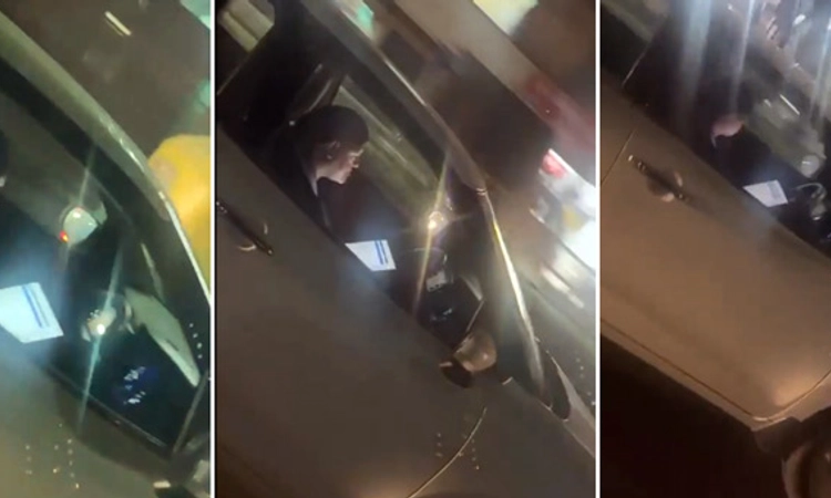 Video: ಕಾರು ಚಲಾಯಿಸುತ್ತಾ ಲ್ಯಾಪ್ ಟಾಪ್ ನಲ್ಲಿ ಕೆಲಸ… ಮಹಿಳೆಗೆ ಬಿತ್ತು ದಂಡ