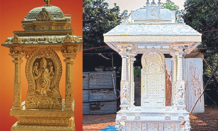 ಇಂದು ಸ್ವರ್ಣ ಗದ್ದುಗೆ, ರಜತ ರಥ, ಚಿನ್ನದ ಮುಖ, ಬೃಹತ್‌ ಗಂಟೆಯ ಪುರಪ್ರವೇಶ ಶೋಭಾಯಾತ್ರೆ