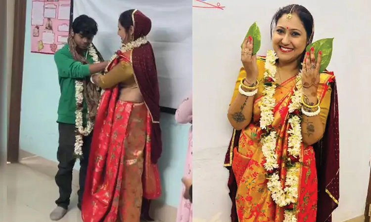 ತರಗತಿಯಲ್ಲಿ ವಿದ್ಯಾರ್ಥಿಯನ್ನು ಮದುವೆಯಾದ ವಿಡಿಯೋ ವೈರಲ್..ರಾಜೀನಾಮೆಗೆ ಮುಂದಾದ ಪ್ರಾಧ್ಯಾಪಕಿ