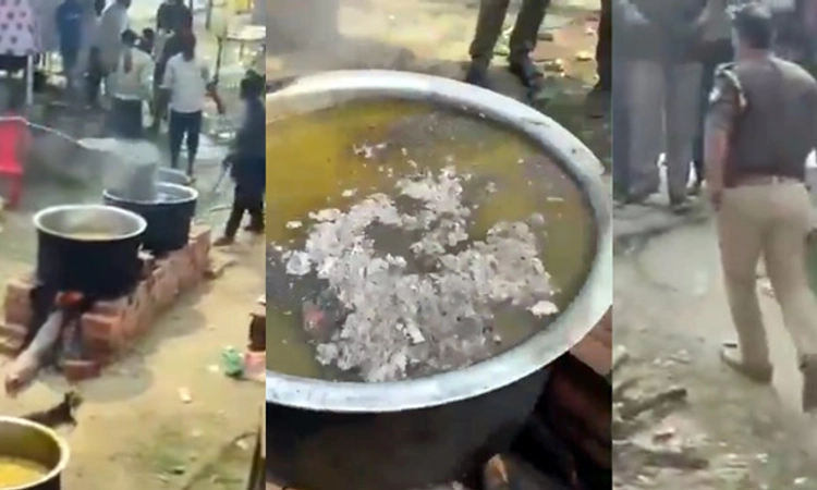Mixing ash: ಕುಂಭ ಮೇಳದಲ್ಲಿ ಭಕ್ತರಿಗೆ ತಯಾರಿಸಲಾಗುತ್ತಿದ್ದ ಅಡುಗೆಗೆ ಬೂದಿ ಎರಚಿದ ಪೊಲೀಸ್