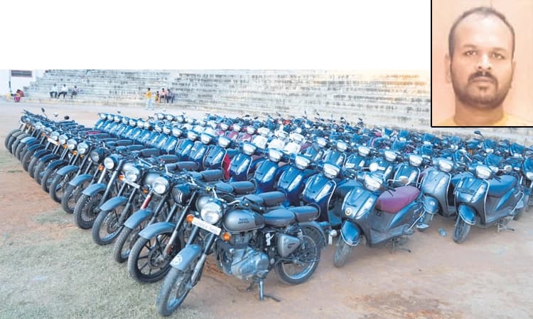 Bengaluru: 100 ಬೈಕ್‌ ಕದ್ದ, ಕೊನೆಗೂ ಪೊಲೀಸರ ಬಲೆಗೆ ಬಿದ್ದ!