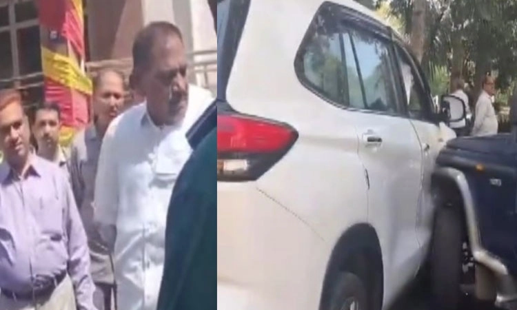 Jeep Hit: ಶಾಸಕ ಶಿವಲಿಂಗೇಗೌಡ ಕಾರಿಗೆ ಪೊಲೀಸ್‌ ಜೀಪ್‌ ಡಿಕ್ಕಿ