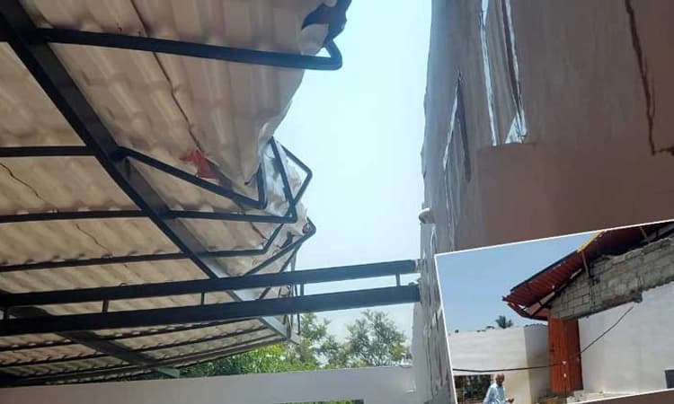 Mudigere: ಭಾರೀ ಗಾಳಿ ಮಳೆಗೆ ಹಾರಿ ಹೋದ ಶಾಲೆಯ ಮೇಲ್ಛಾವಣಿ… ತಪ್ಪಿದ ಅನಾಹುತ