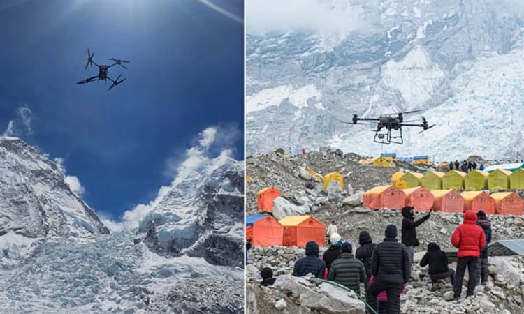 Kathmandu: ಎವರೆಸ್ಟ್‌ ಸ್ವಚ್ಛತಾ ಕಾರ್ಯಕ್ಕೆ ಡ್ರೋನ್‌ಗಳ ನೆರವು!