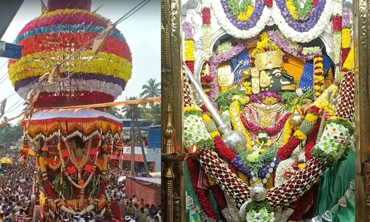 Shikaripura: ಸಾವಿರಾರು ಭಕ್ತ ಸಮೂಹದ ಹರ್ಷೋದ್ಗಾರದ ಮಧ್ಯೆ ಹುಚ್ಚರಾಯಸ್ವಾಮಿ ರಥೋತ್ಸವ