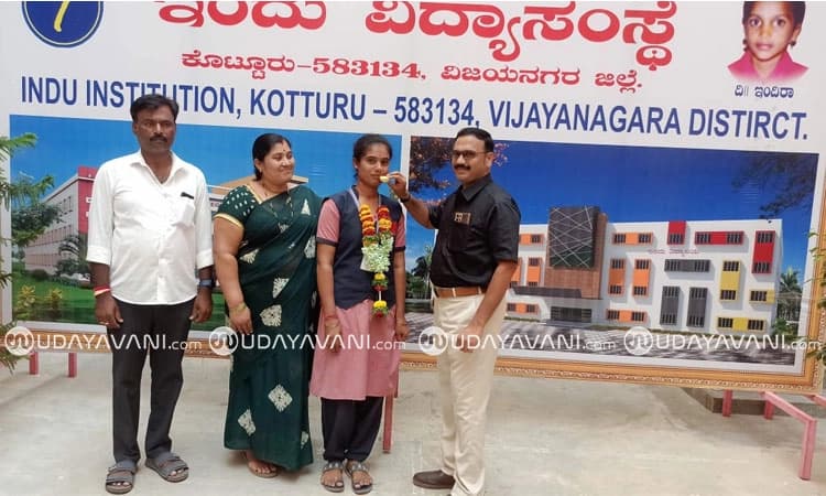 Kotturu: ಲಾರಿ ಚಾಲಕನ ಮಗಳು ಸಂಜನಾ ಬಾಯಿ ರಾಜ್ಯಕ್ಕೆ ಪ್ರಥಮ