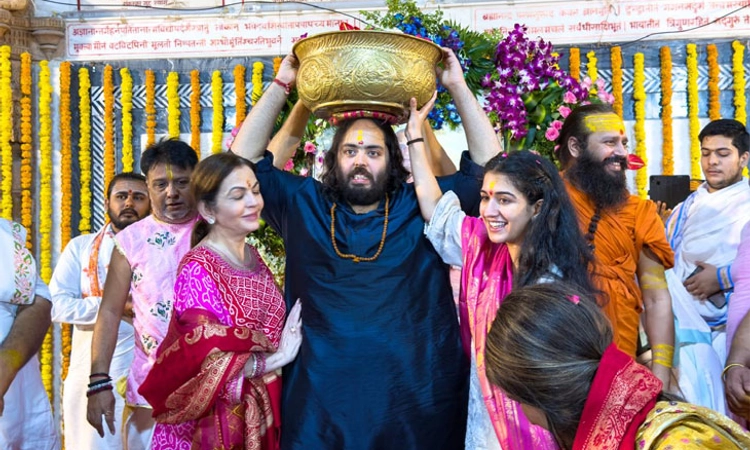 ಅಂಬಾನಿ ಪುತ್ರನ 170 ಕಿ.ಮೀ. ಪಾದಯಾತ್ರೆ ಮುಕ್ತಾಯ!