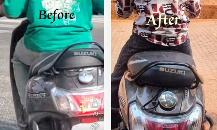 Mangaluru; ಸ್ಕೂಟರ್ ನಂಬರ್ ಪ್ಲೇಟ್ ಗೆ ಪ್ಲಾಸ್ಟಿಕ್ ಕವರ್ : ಕ್ರಮ ಕೈಗೊಂಡ ಪೊಲೀಸರು