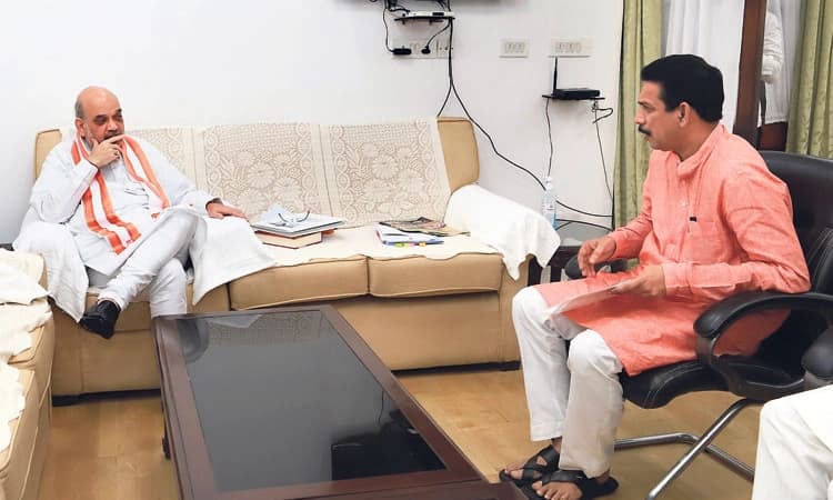 ಕೇಂದ್ರ ಗೃಹ ಸಚಿವ ಅಮಿತ್ ಶಾರನ್ನು ಭೇಟಿಯಾದ ನಳಿನ್ ಕುಮಾರ್ ಕಟೀಲ್