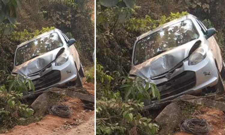 Belthangady: ನಿಯಂತ್ರಣ ತಪ್ಪಿ ವಿದ್ಯುತ್‌ ಕಂಬಕ್ಕೆ ಢಿಕ್ಕಿ ಹೊಡೆದು ಕಾರು, ತಪ್ಪಿದ ದುರಂತ