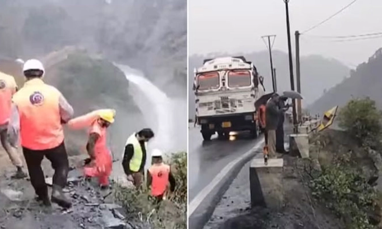 Jammu-Srinagar National Highway; ಕಮರಿಗೆ ಉರುಳಿದ ಟ್ಯಾಕ್ಸಿ; ಹತ್ತು ಜನರು ಸಾವು