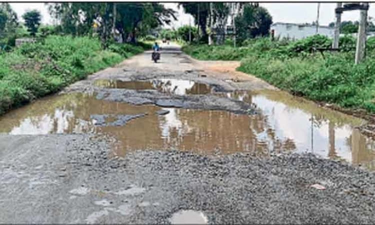 ಮಳೆಗಾಲದಲ್ಲಿ ರಸ್ತೆಗಳ ಬಣ್ಣ ಬಯಲು; ಕಳಪೆ ಕಾಮಗಾರಿಯಿಂದ ರಸ್ತೆಗಳು ಹಾಳು