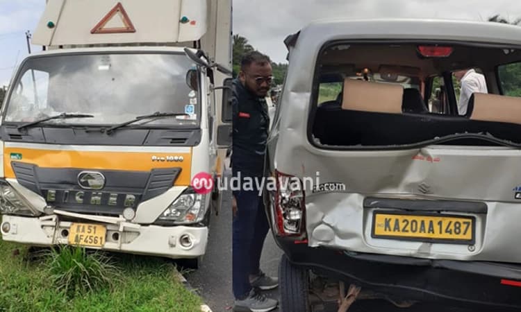 ಕಟಪಾಡಿ: ಕಾರು-ಕೊರಿಯರ್‌ ಸರ್ವಿಸ್‌ ವಾಹನ ಢಿಕ್ಕಿ