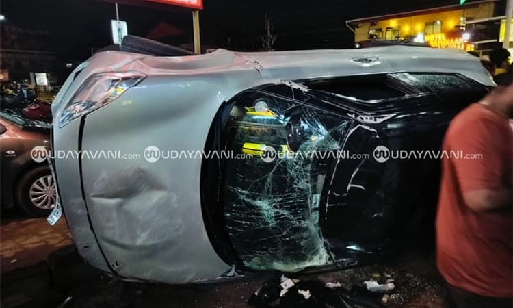 Udupi; ಹೆದ್ದಾರಿಯಲ್ಲೇ ಶರವೇಗದಲ್ಲಿ ಬಂದು ಅಪ್ಪಳಿಸಿದ ಕಾರು.. ಎದೆ ಝಲ್ಲೆನಿಸುವ ವಿಡಿಯೋ