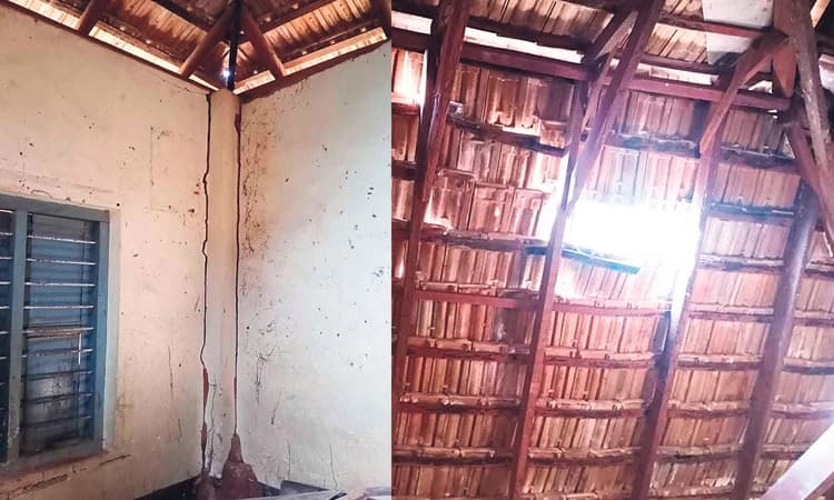 ಗೋಡೆ ಬಿರುಕು,ಗೆದ್ದಲು ಹಿಡಿದ ಮಾಡು