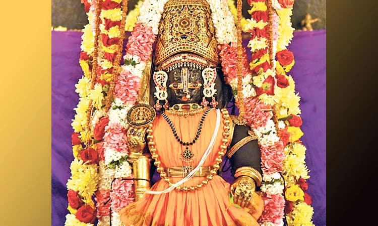 ಪಚ್ಚೆಮಣಿ ಚಿನ್ನದ ಹಾರ ಕೃಷ್ಣಾರ್ಪಣ;  ಶ್ರೀ ಕಾಶೀ ಮಠಾಧೀಶರ ಕಾಣಿಕೆ